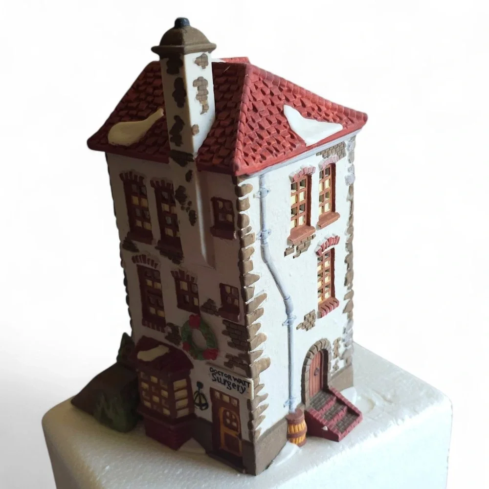 RARE Dept 56 Dickens Village CH Watt Physician 5568-9  House Boxed Lighted